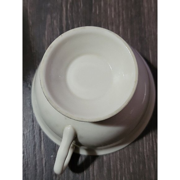 Castleton Creamware Footed Tea Cup Lot Of 4 Vintage USA 2.75x4in Cottagecore - Picture 4 of 6